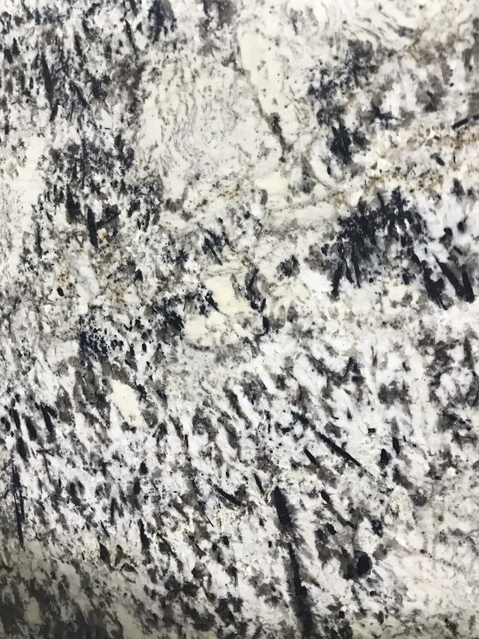 High contrast black and white granite slab