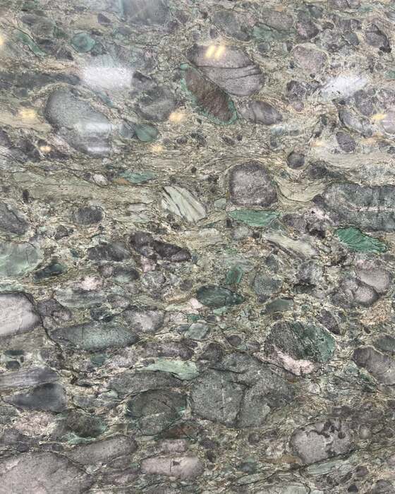 Close-up of a slab in the yard at Beautiful Granite & Marble