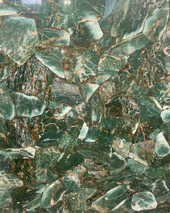 Close-up of a slab in the yard at Beautiful Granite & Marble