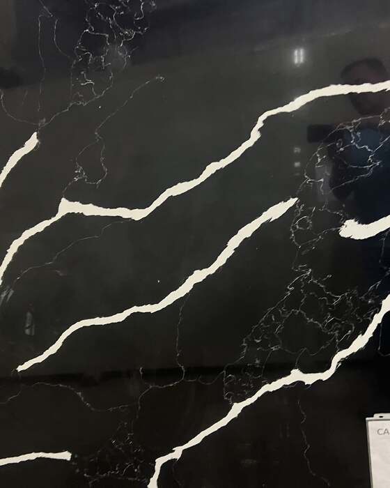 Close-up of a slab in the yard at Beautiful Granite & Marble