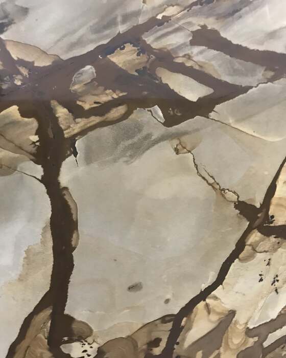 Close-up of a slab in the yard at Beautiful Granite & Marble