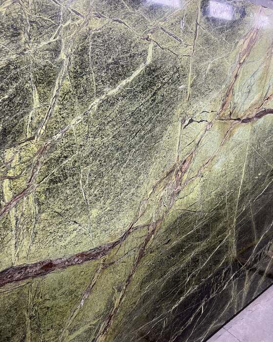 Close-up of a slab in the yard at Beautiful Granite & Marble