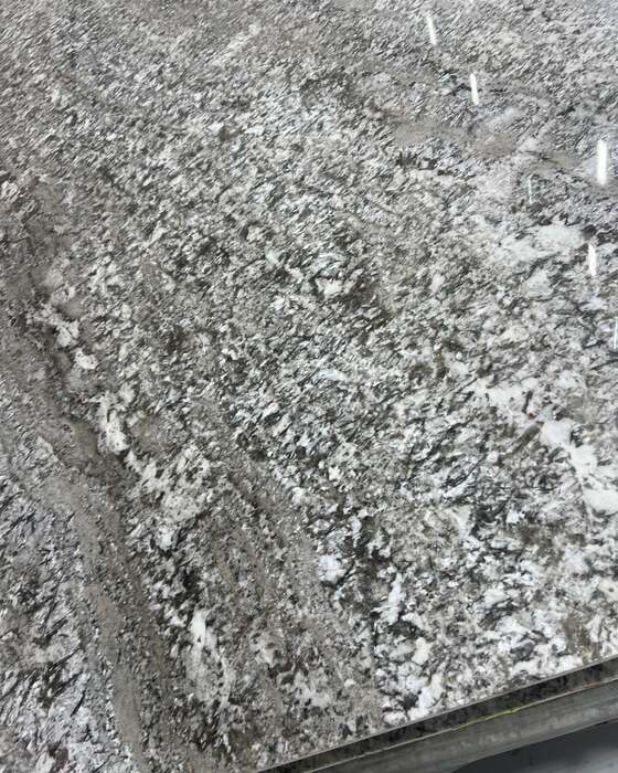 Close-up of a slab in the yard at Beautiful Granite & Marble