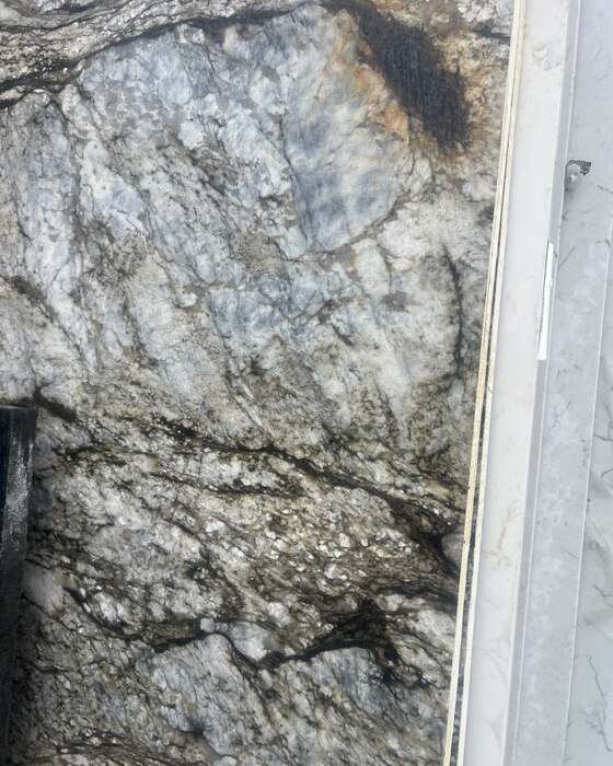 Close-up of a slab in the yard at Beautiful Granite & Marble