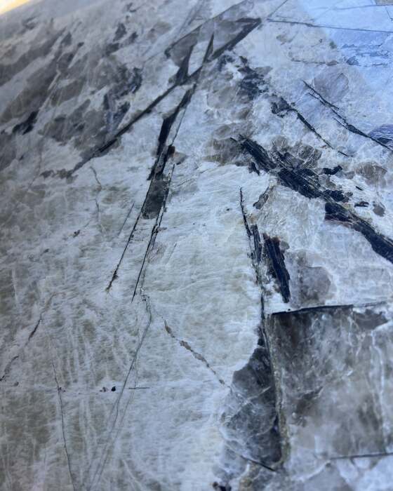 Close-up of a slab in the yard at Beautiful Granite & Marble