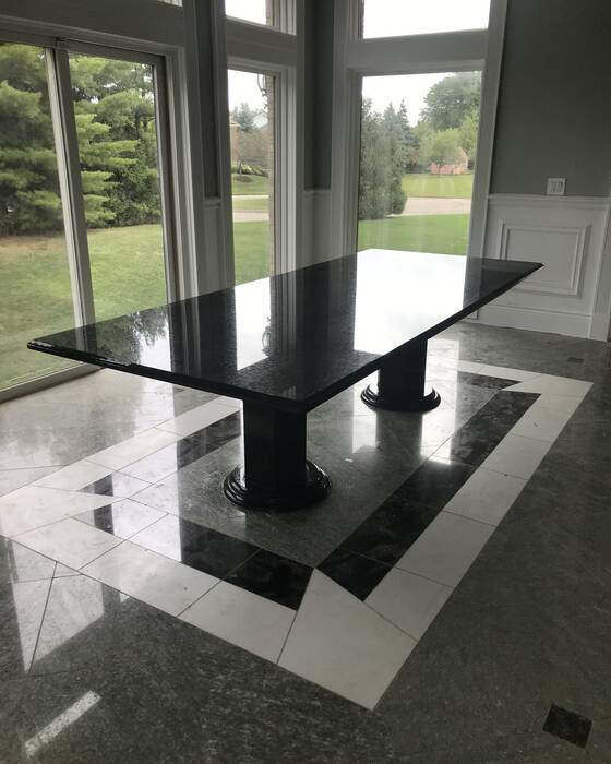 Stone table, bar or commercial counter fabricated by Beautiful Granite & Marble