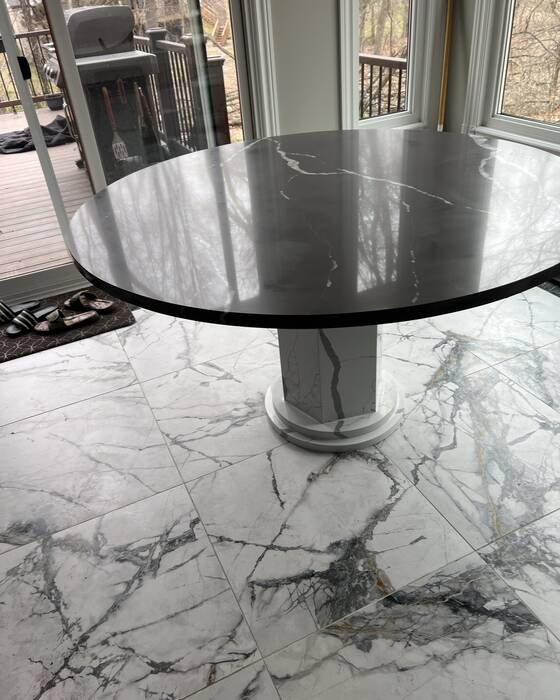 Stone table, bar or commercial counter fabricated by Beautiful Granite & Marble