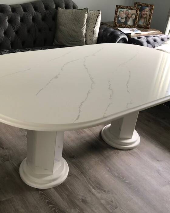 Stone table, bar or commercial counter fabricated by Beautiful Granite & Marble